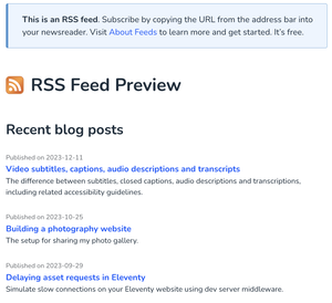 Пример необработанных XML-файлов RSS-лент